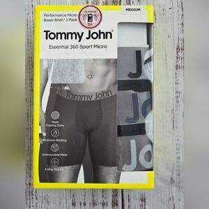 Tommy John Men's Essential 360 Sport Micro Boxer Briefs 3-Pack Medium NEW NWT